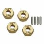 Brass 7mm Wheel Hexes, 1/18 HPI Venture