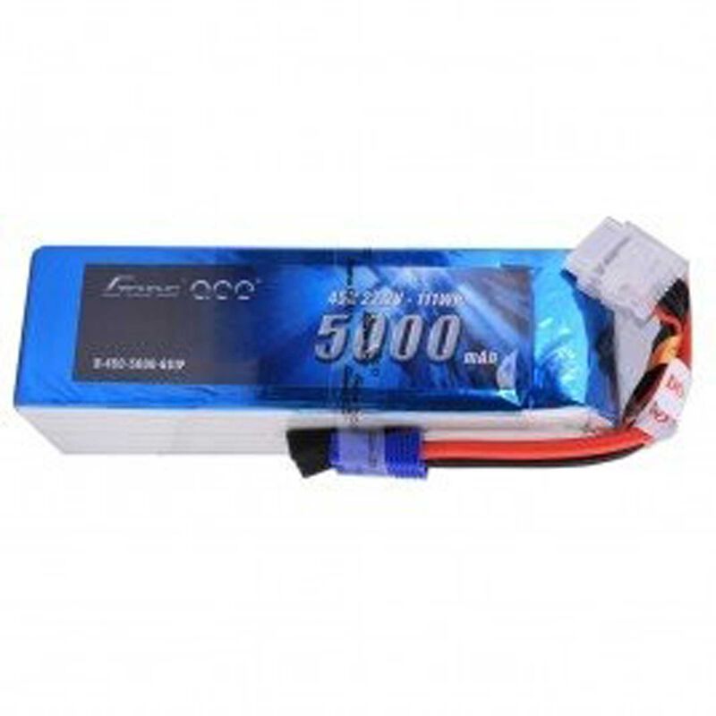 22.2V 5000 Capacity 6S Voltage 45C LiPo, EC5