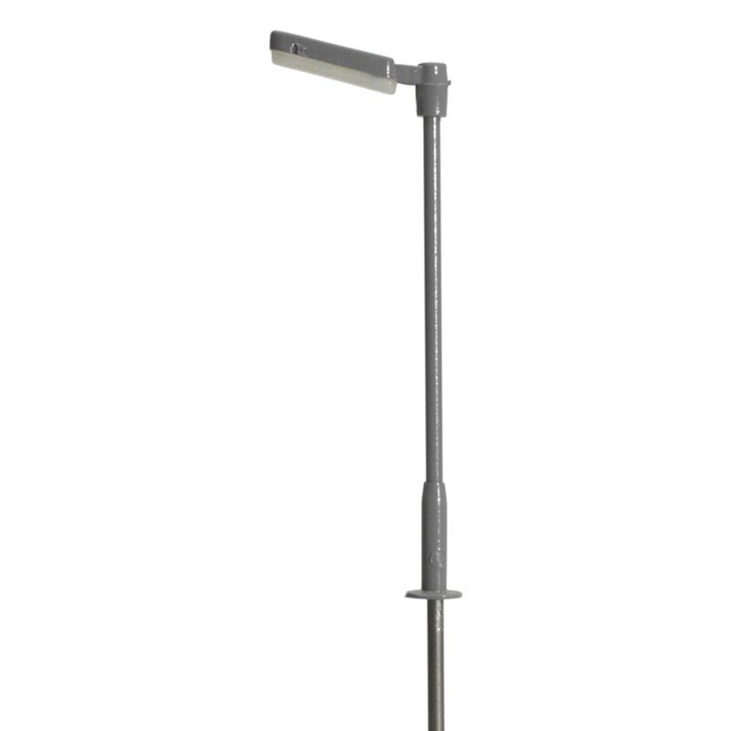 HO Single Arm Parking Lot Lght, Gray, Warm LED (3)