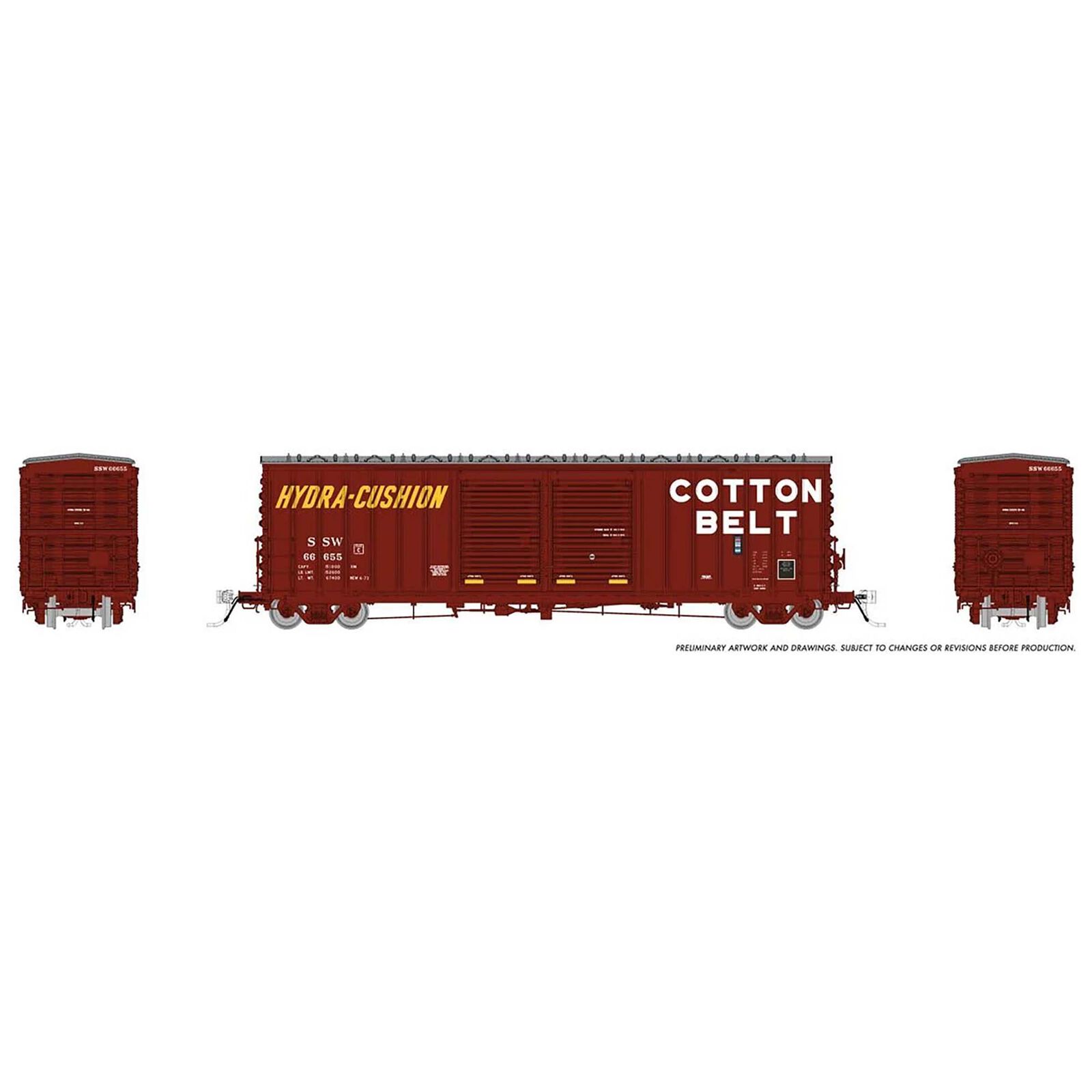 HO PCF B70 Boxcar SSW/Cotton Belt #1 (6)