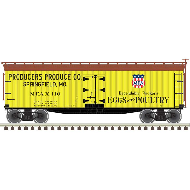 HO 40' Wood Reefer Producers Produce Co. 110