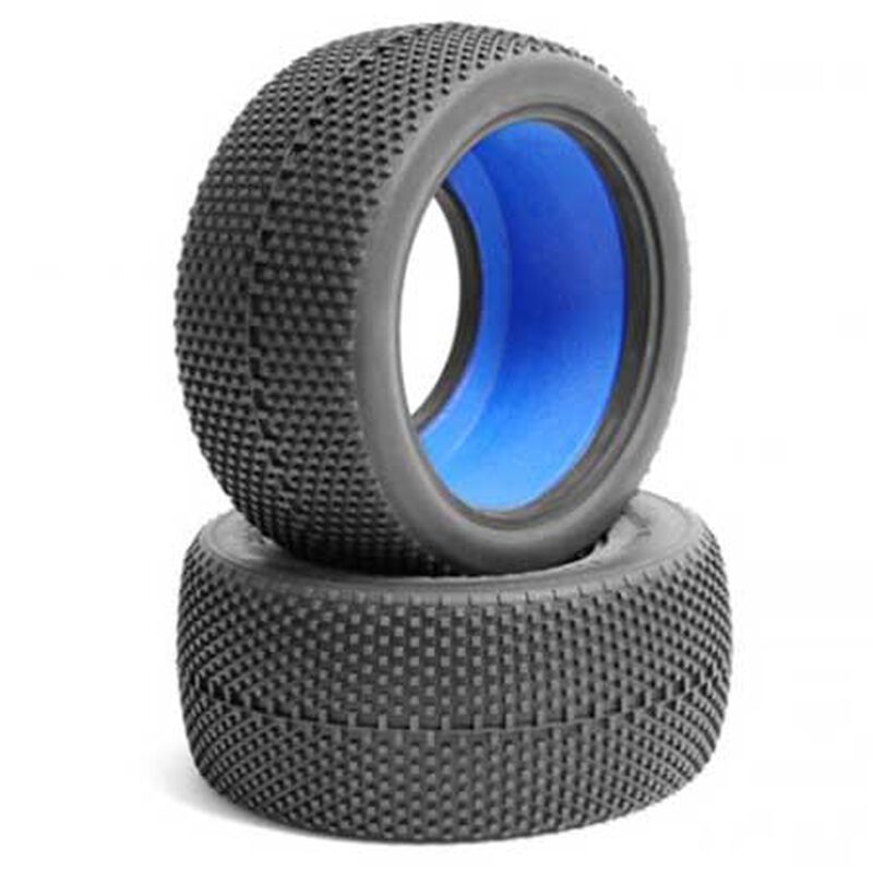 1/10 Double Dees 2.2&rdquo; Rear Buggy Tires and Inserts, Green Compound (2)