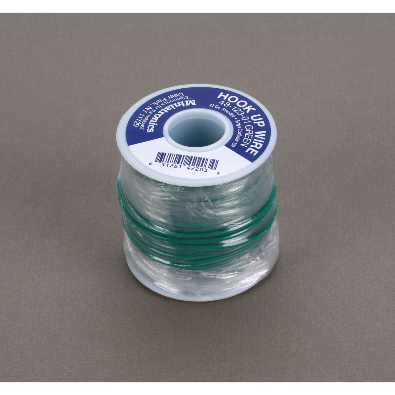 100' Stranded Wire 22 Gauge, Green
