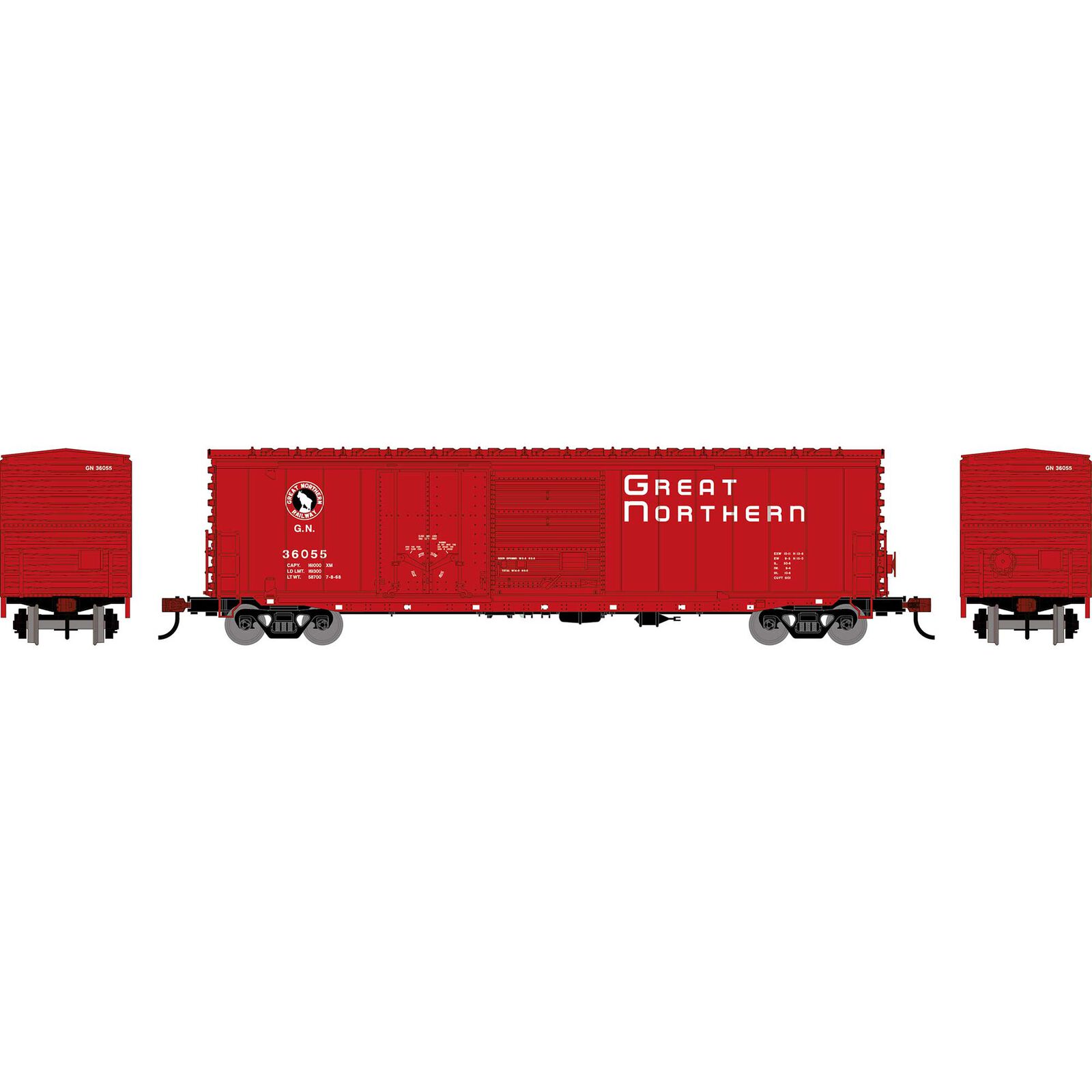 HO ATH 50' ACF Combination Door Box Car, GN #36055