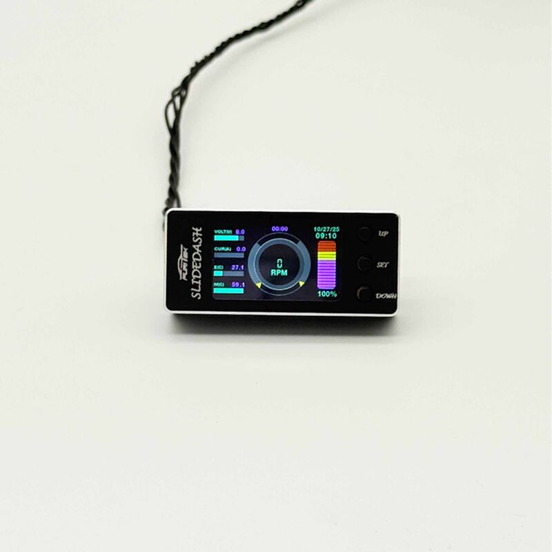 SlideDash OLED Telemetry & Configuration Display for PIXI ESC, Black