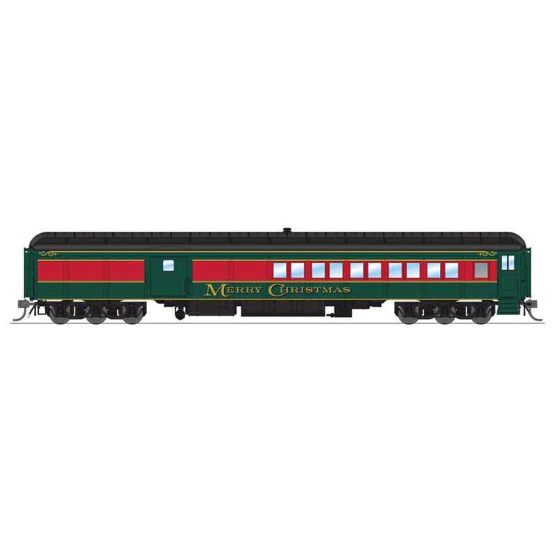 HO Scale Coach-Baggage Combine, Christmas Holiday Scheme
