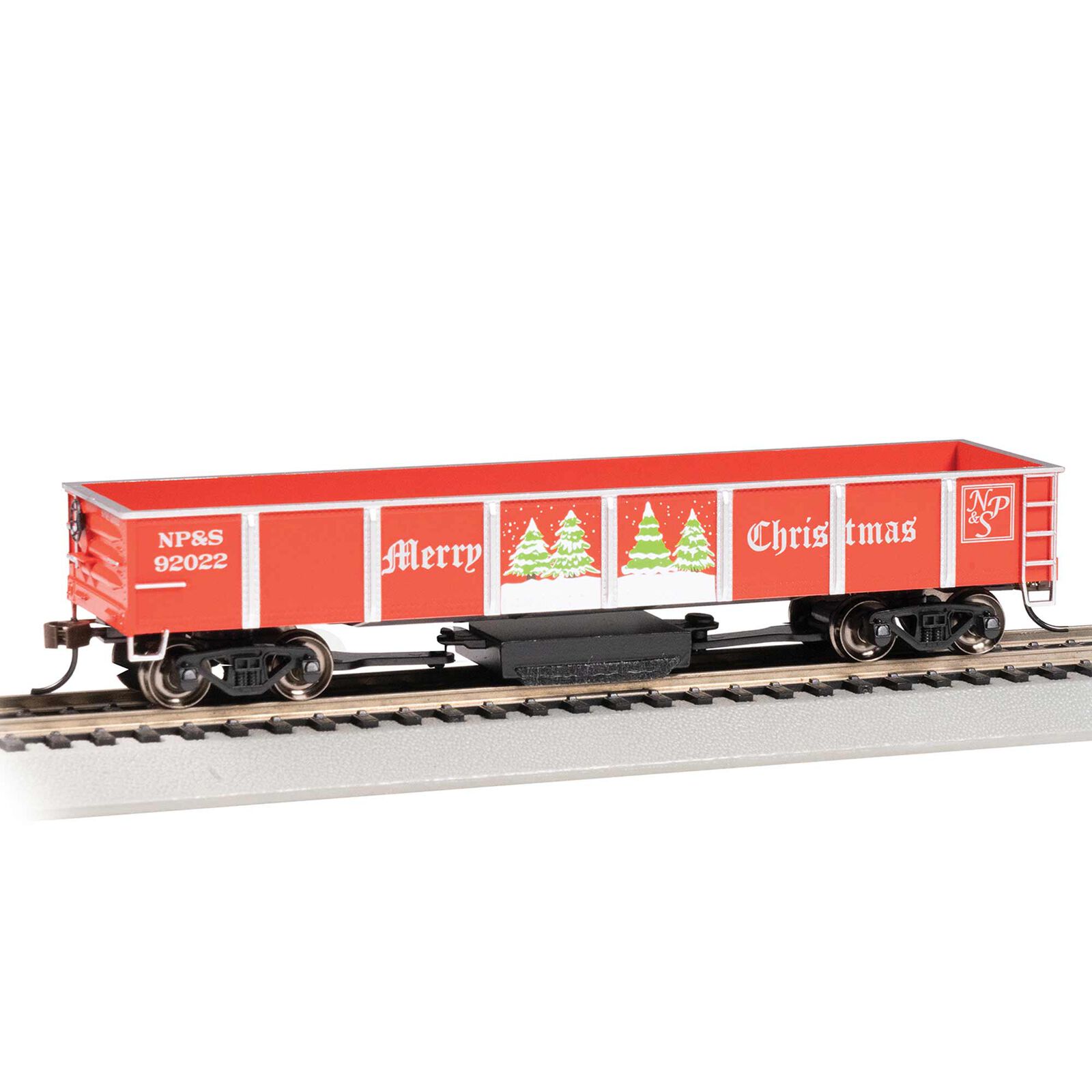 HO 40' Track Cleaning Car, Christmas NP&S