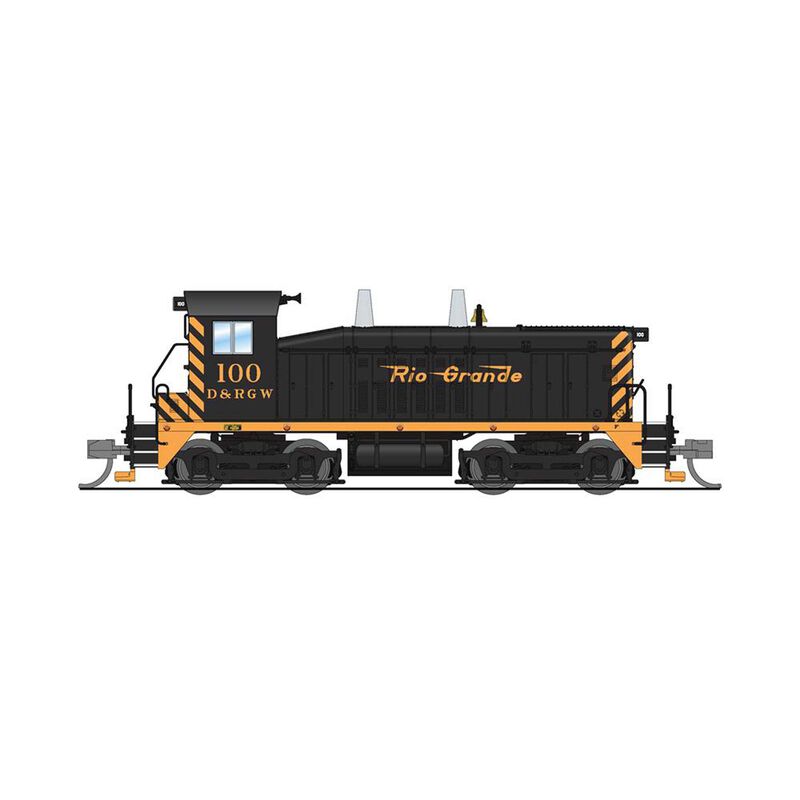 N EMD NW2 Locomotive, DRGW 100, Black & Gold, Paragon4