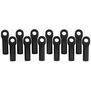 Long Rod Ends (12), Black: TRA 1/10, Rally