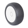 1/8 Typo Clay Pre-Mounted Tires, White EVO Wheels (2): Buggy