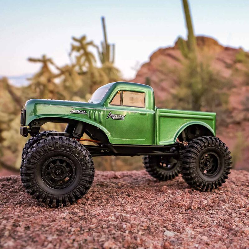 Redcat Racing 1/18 Ascent-18 Brushless 4x4 Rock Crawler RTR, Green