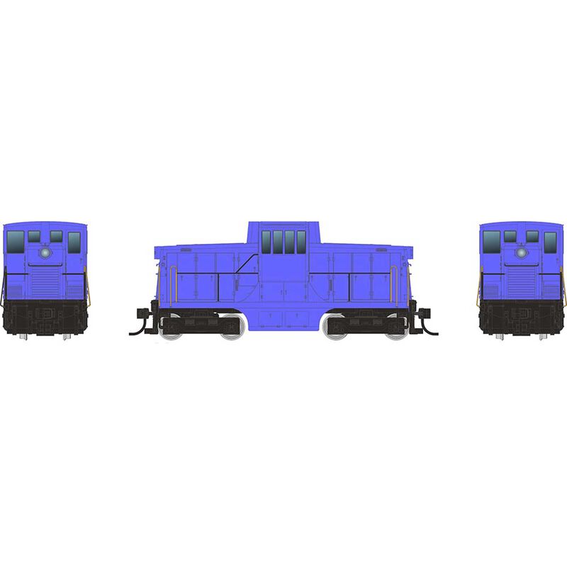 HO GE 44 Tonner Switcher Locomotive with DCC & Sound, Industrial Blue Phase IVa Body