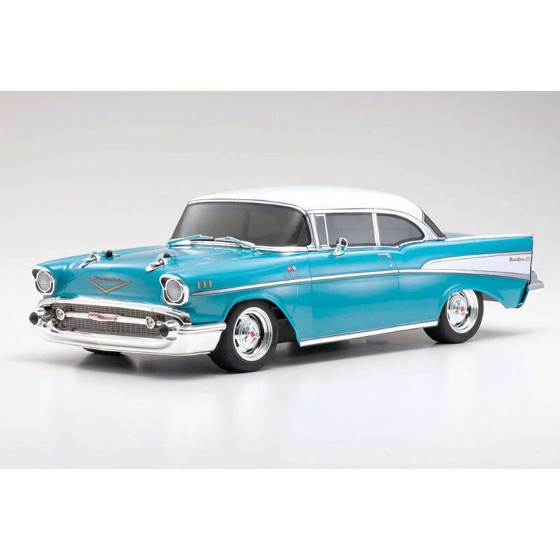1/10 1957 Chevy Bel Air Coupe Fazer Mk2 FZ02L Brushed 4x4 On-Road Touring RTR, Tropical Turquoise