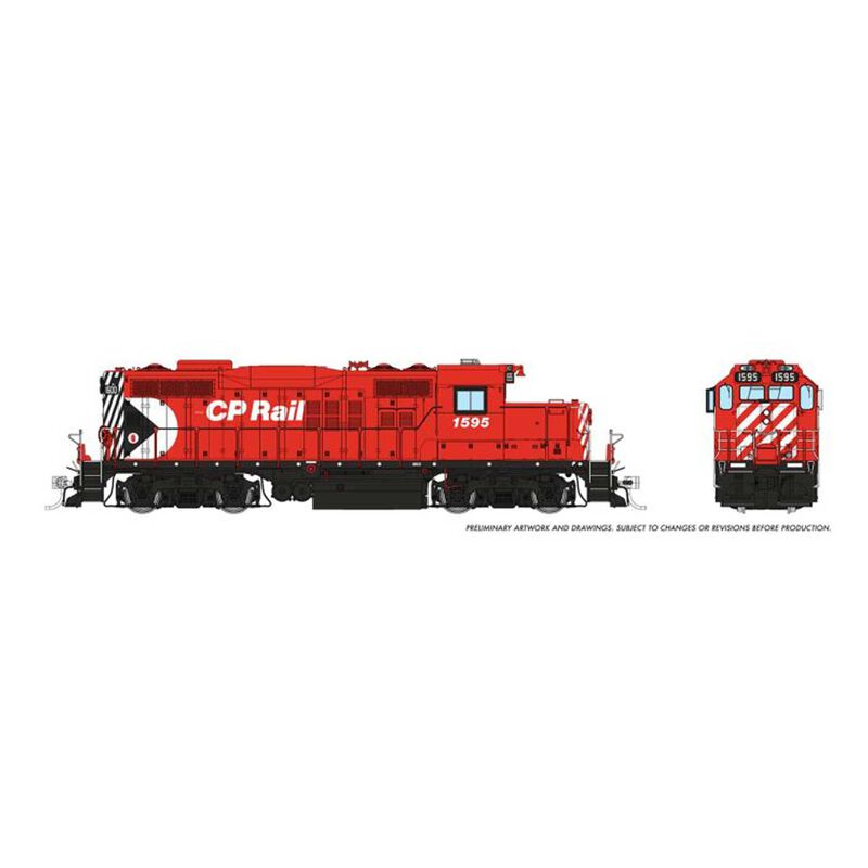 HO GP9u DC/Silent: CP - Multimark: #1595