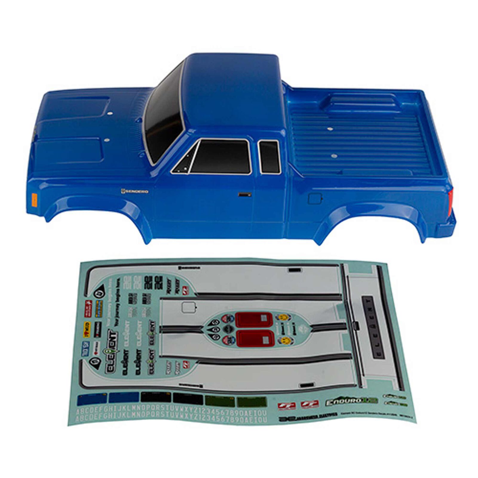 1/12 Pre-Painted Enduro12 Sendero Body Set, Blue