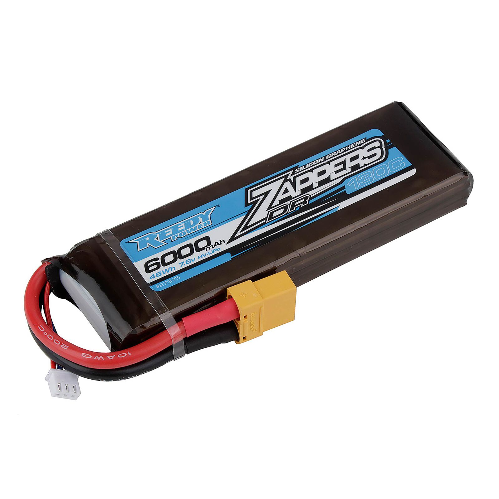 7.6V 6000mAh 2S 130C Zappers DR Stick Softpack LiHV Battery: XT90
