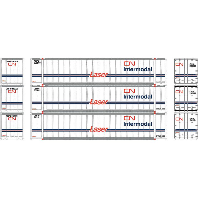 N 48' Containers, CNRU #280209 / 280222 / 280251 (3)
