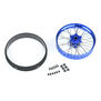 1/4 Pro-Spec Aluminum F/R Wheel Blue/Blue Dunlop MX33/MX14 Bundle