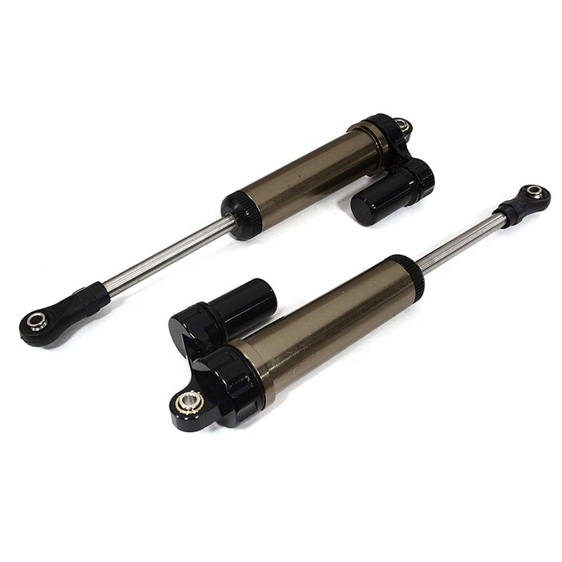 140mm Front Shock Set: Traxxas UDR, Black (2)