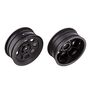 1/10 2.2" 2WD Front Dirt Oval Wheels, Black (2)