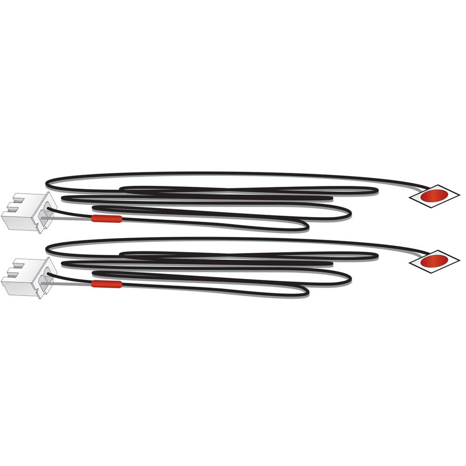 Stick-On LED Lights, Red