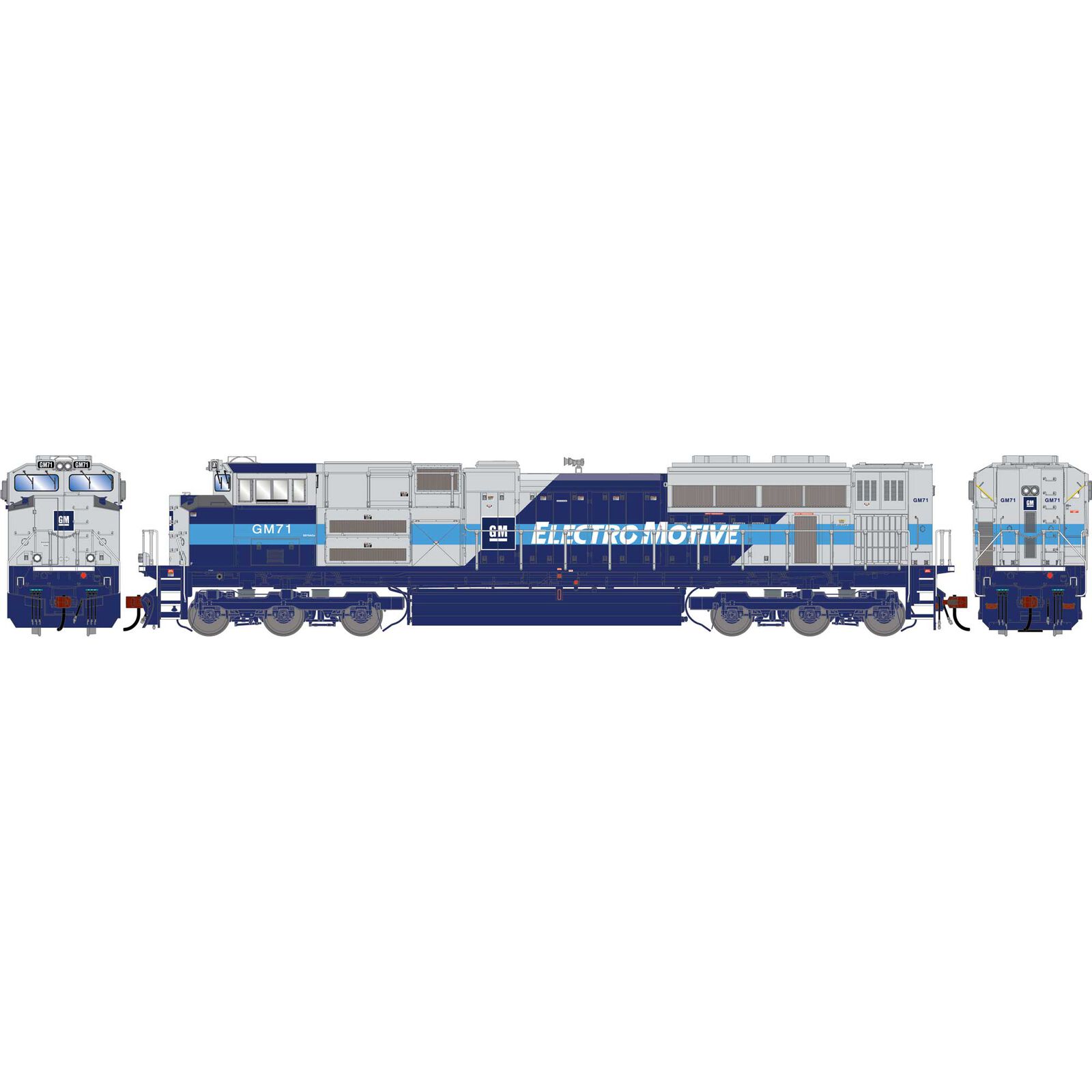 HO GEN SD70ACE Locomotive w/DCC & Sound, EMDX Demonstrator #GM71