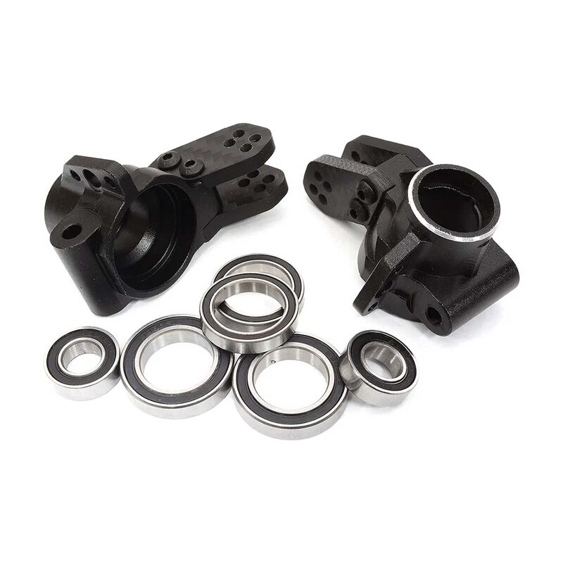 Alloy Machined Rear Hub Carriers w/ 6 Bearings for ARRMA 1/8 Kraton & Outcast