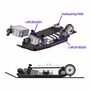 Aluminum +5mm High Speed Chassis Kit, 1/24 Losi Micro-B