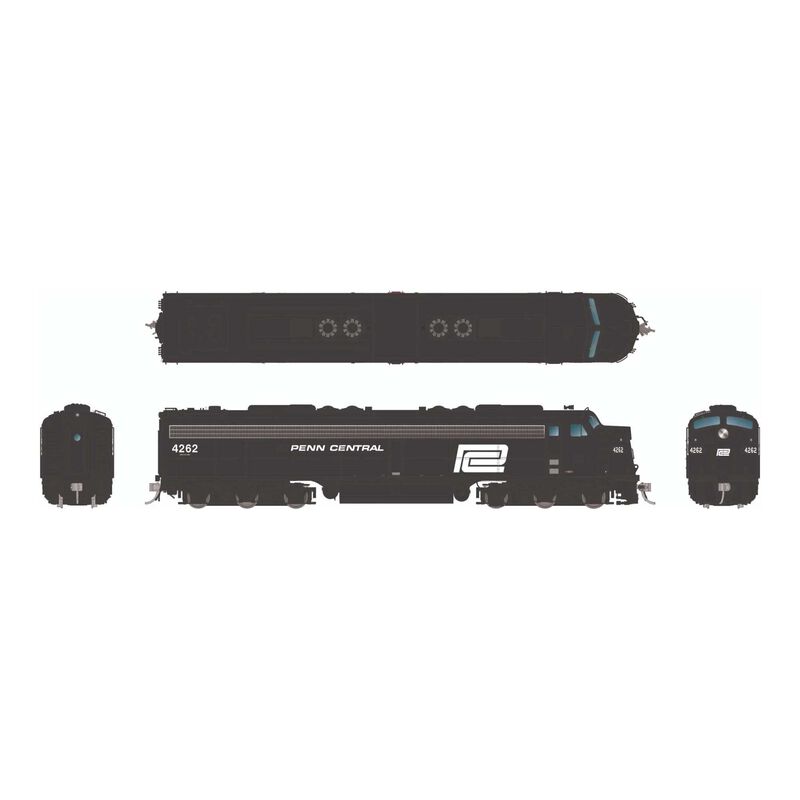 HO EMD E8A (DC/DCC/Sound): Penn Central: #4262