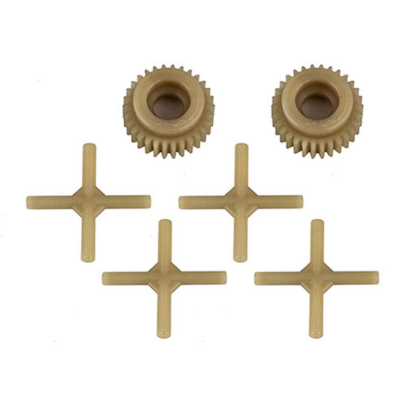 30T Drive Gear & Gear Diff Cross Pins, 1/10 Team Associated Apex2