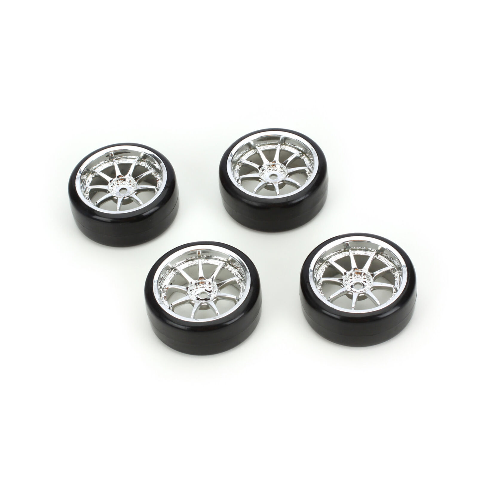Type5 Complete Wheel and Tire Set (4): Drift Car