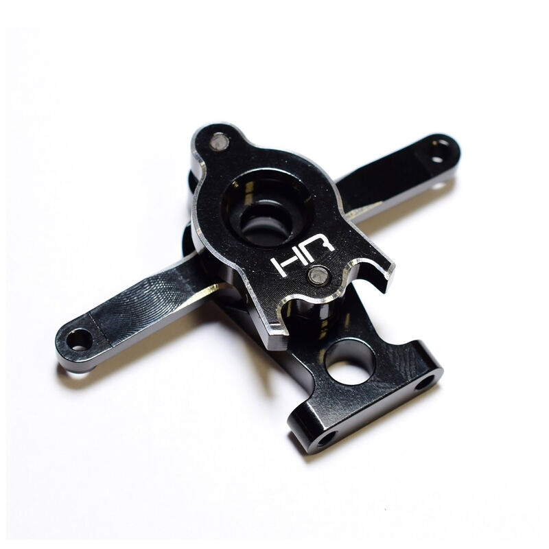 Aluminum Servo Saver Steering Bellcrank, Black: 1/16 Traxxas