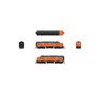 N EMD F7A Locomotive, Orange & Black, Paragon4, MILW #113A