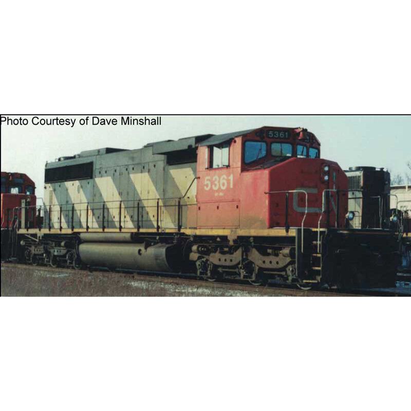 HO GMD SD40-2W Locomotive, CN Non Dynamic Sergeant Stripes #5361