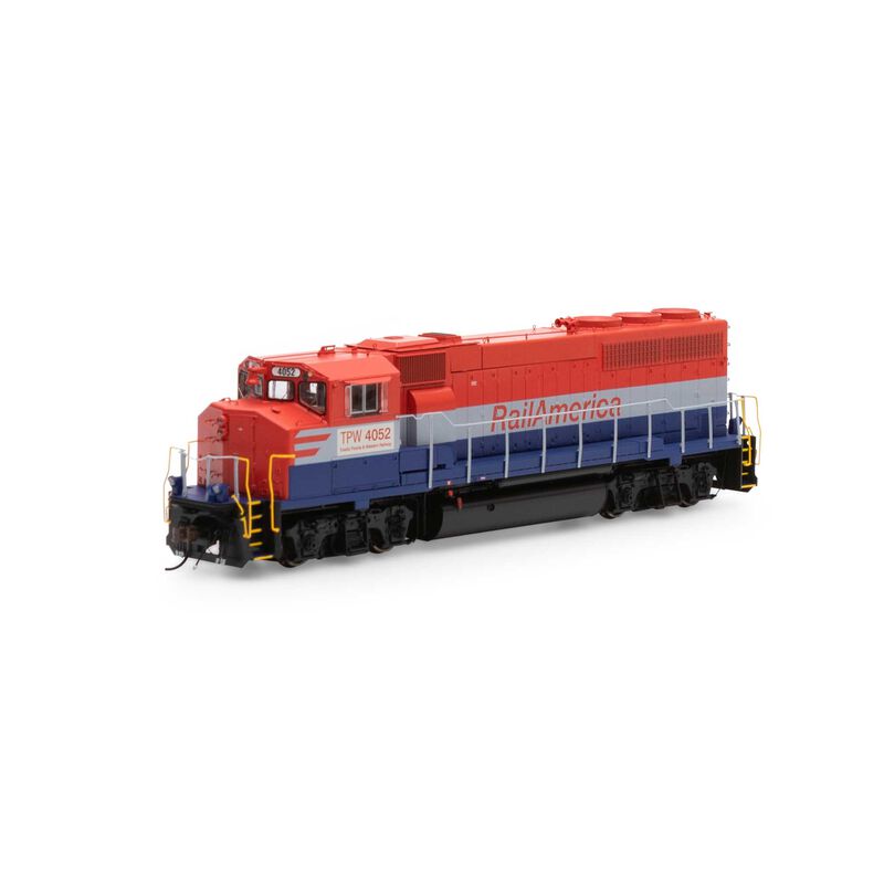 HO GP40-2L with DCC & Sound, Rail America/TP&W #4052