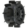 1/10 Sand Paw LP Front/Rear 2.8" MT Tires Mounted 12mm Blk Raid (2)