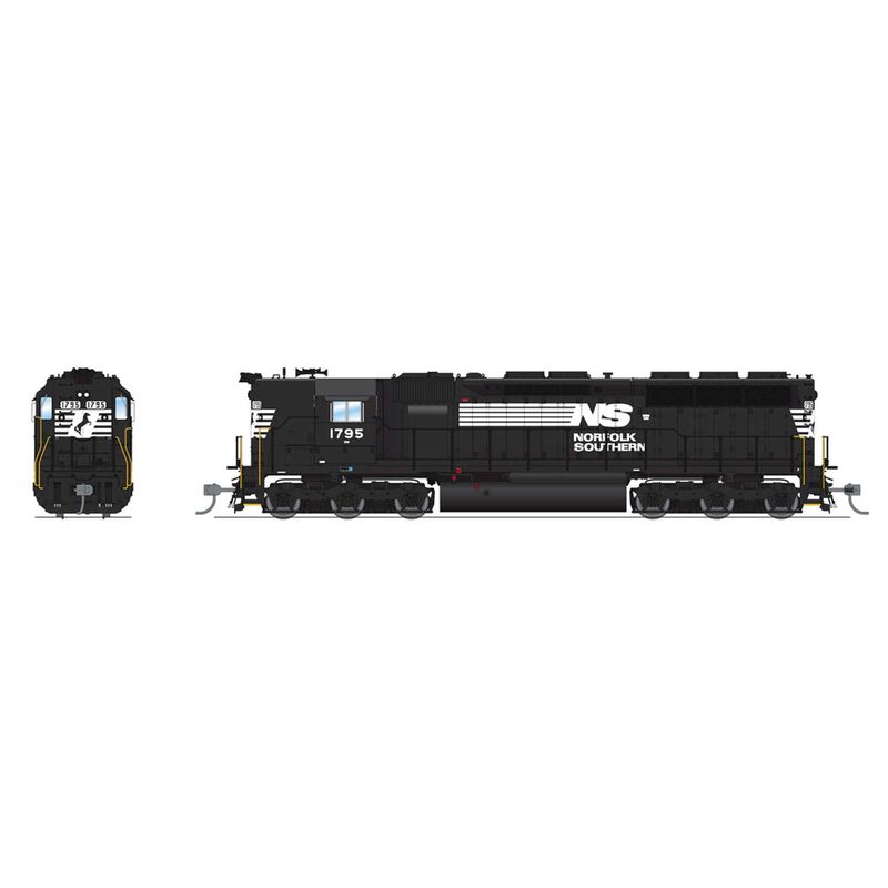 HO EMD SD45 Locomotive, NS 1766, High Hood with Paragon 4