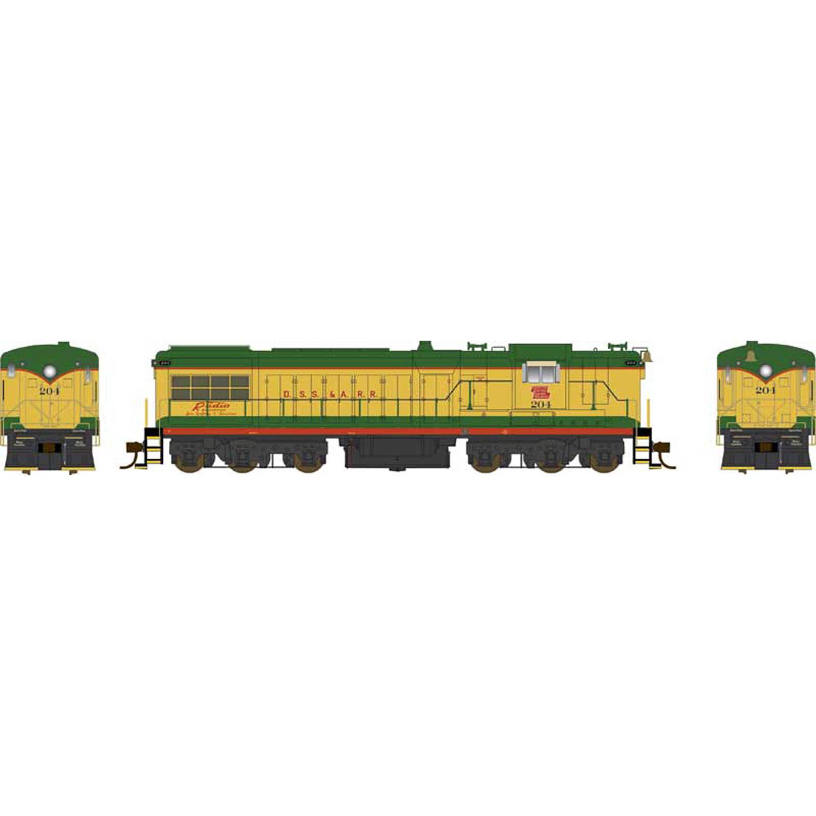 HO AS-616 DSSA Loco #204 with sound
