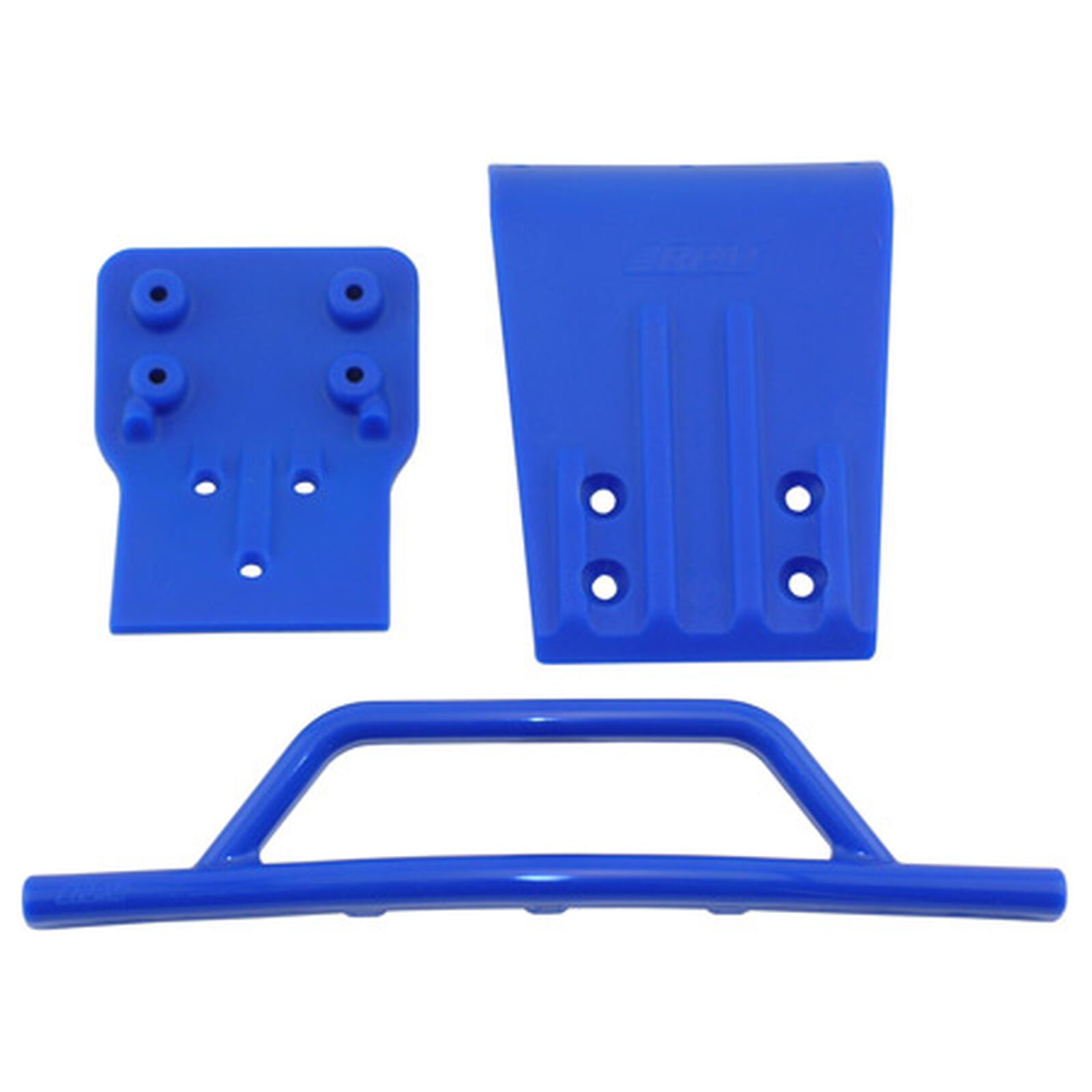Front Bumper/Skid Plate, Blue: SLH 4x4