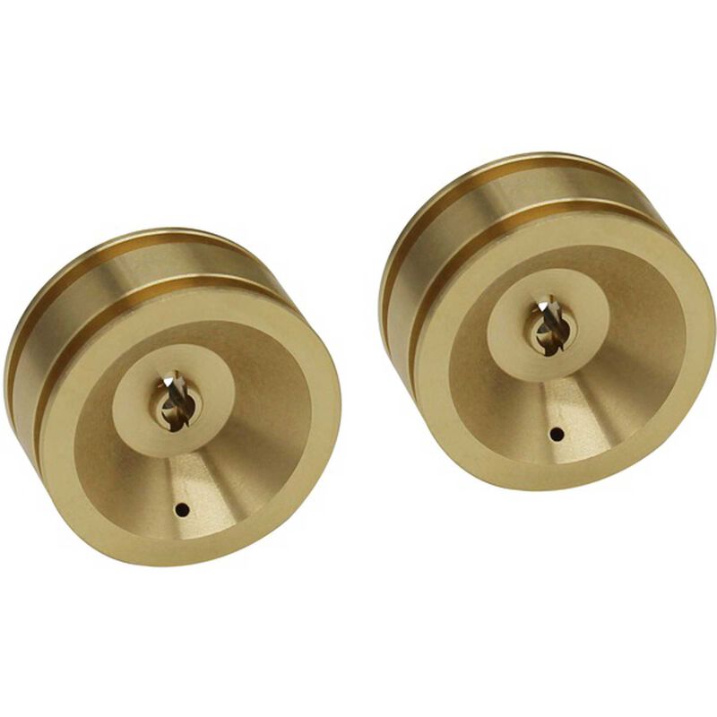 Hot Racing Brass Wheel (2) SCX24 Tower Hobbies