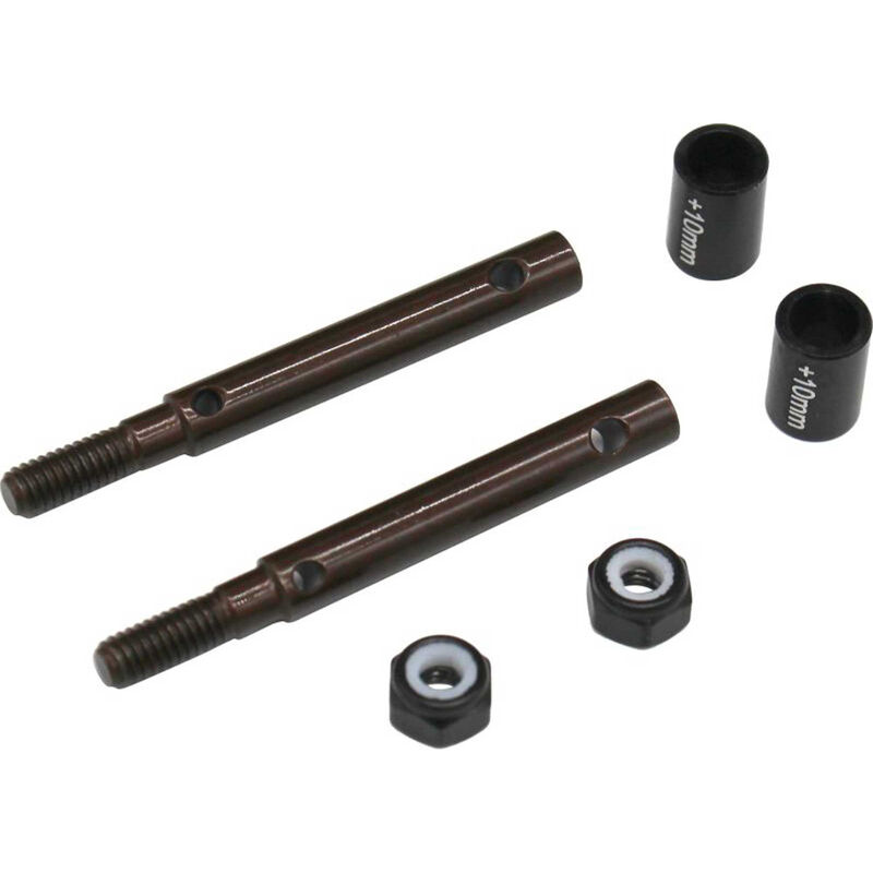S2 Spring Steel Portal Drive Stub Axles, +10mm: Axial UTB