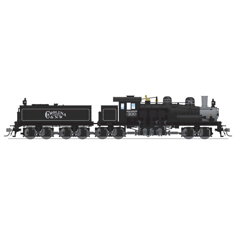 HO Class D 4 Truck Shay Locomotive, CNWS, #300 with Paragon 4