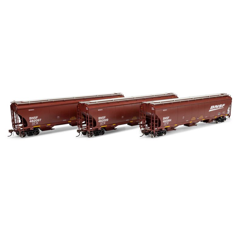 HO GEN Trinity 5161 Covered Hopper, BNSF #482009/482064/482097 (3)