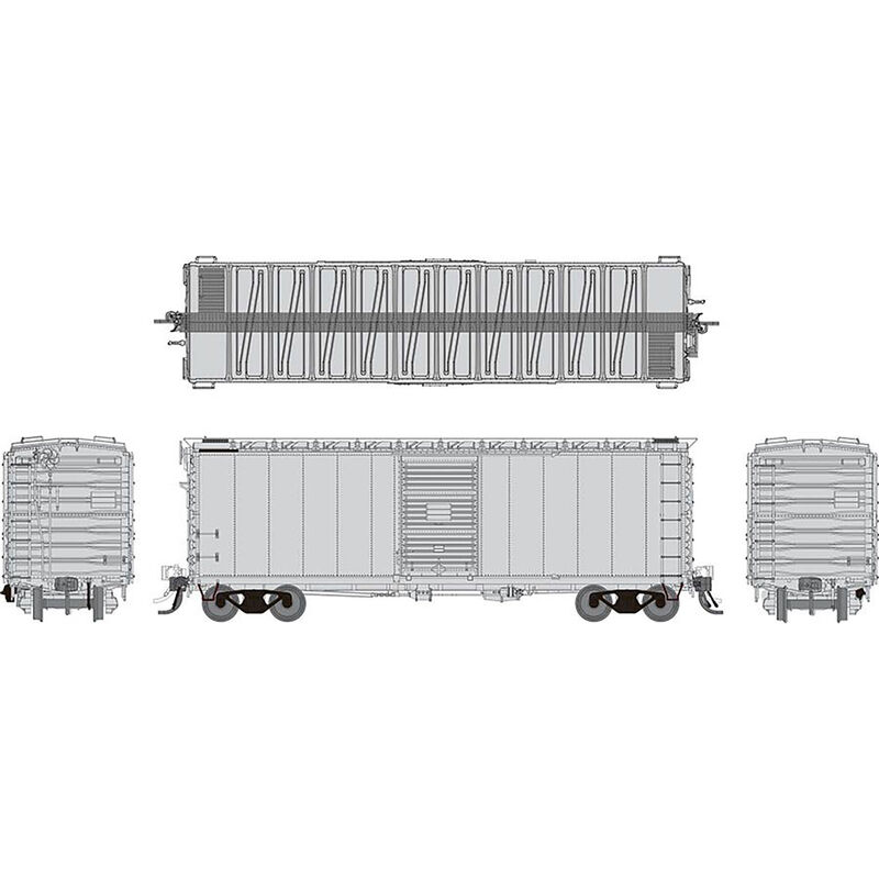HO GN 40' Boxcar with Early IDNE Undecorated