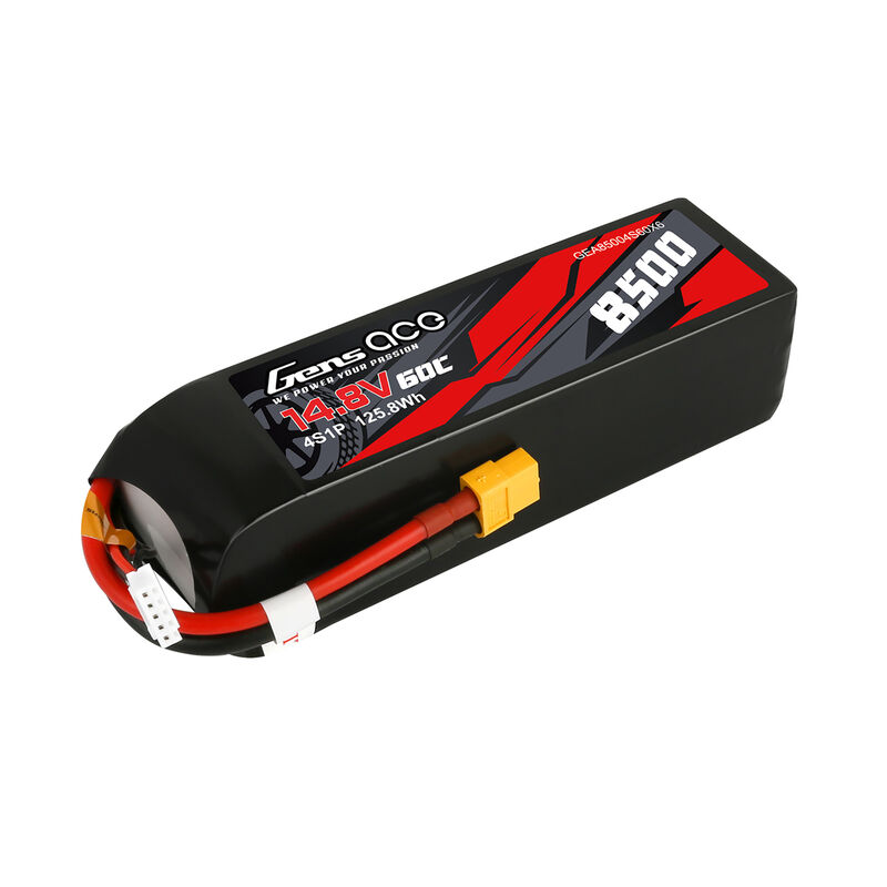 14.8V 8500mAh 4S 60C LiPo Battery: XT60