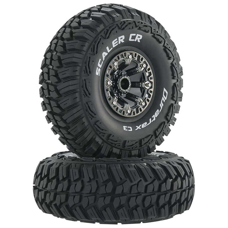Scaler CR C3 Mounted 2.2" Crawler Tires, Chrome (2)