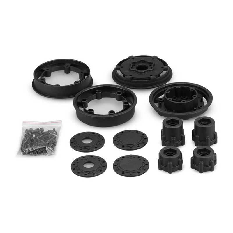 Tribute Transport Tire, 2.4" With Adaptors, Black (2)