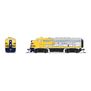 EMD F7A, ATSF 344, Yellow Warbonnet, No-Sound / DCC-Ready, N