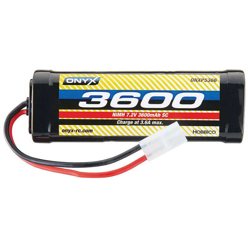 7.2V 3600mAh 6-Cell Sub-C Stick NiMH Battery: Tamiya Connector