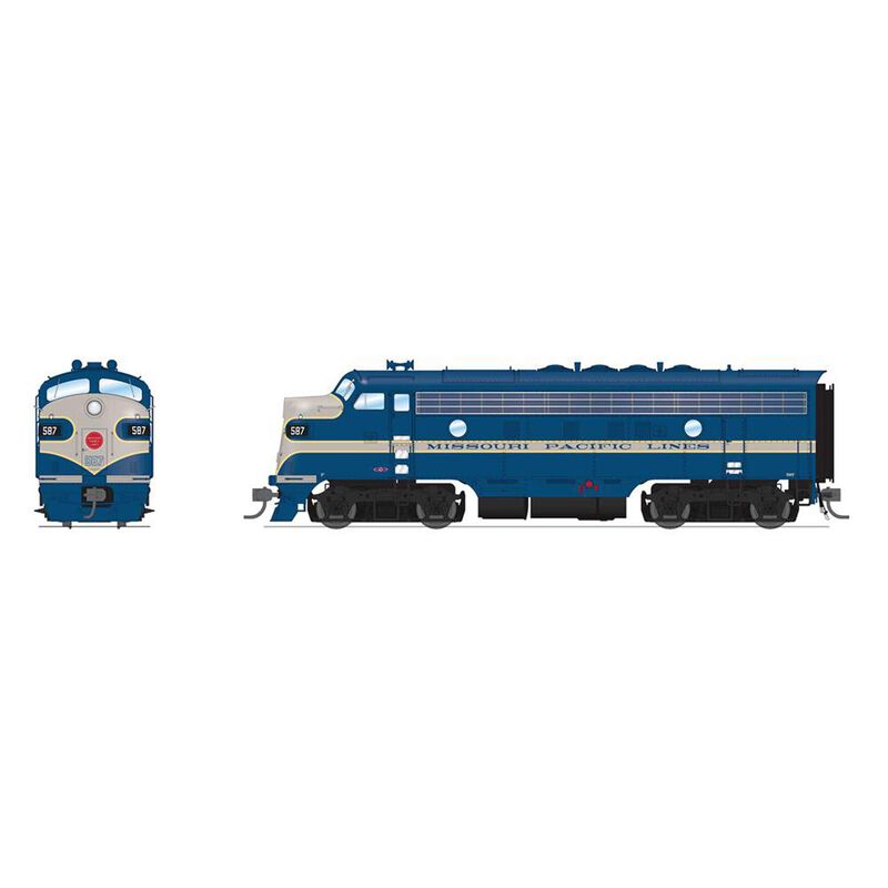 HO EMD F7A Locomotive, MP 586, Eagle Scheme with Paragon4